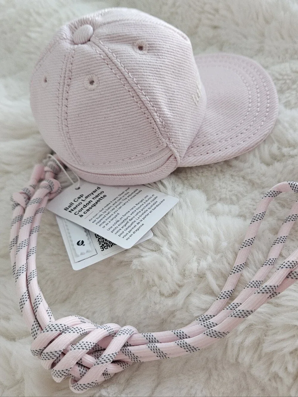 NWT Lululemon Ball Cap Nano Lanyard – Pink Pearl